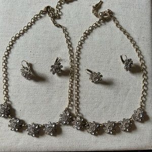 Chloe + Isabel crystal flower necklace‎ set